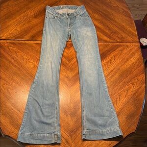 Kimes Ranch Blue Flare Wide Leg Jeans